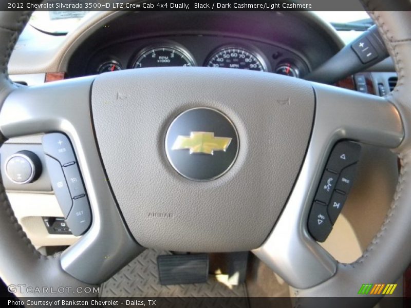 Black / Dark Cashmere/Light Cashmere 2012 Chevrolet Silverado 3500HD LTZ Crew Cab 4x4 Dually