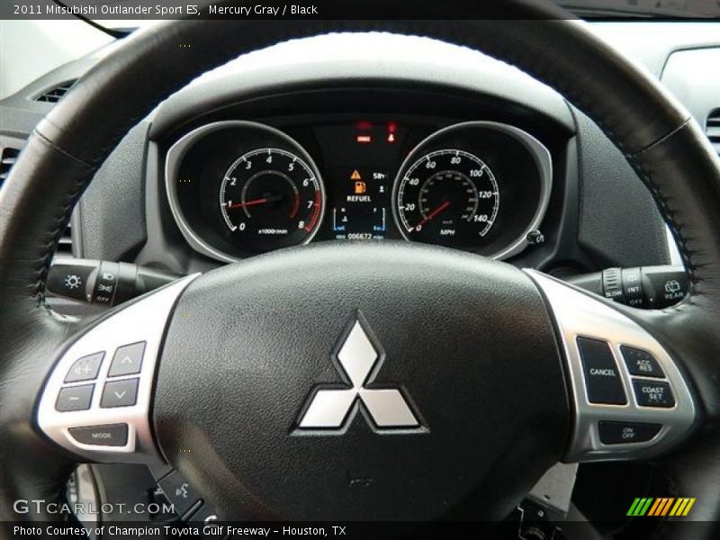 Mercury Gray / Black 2011 Mitsubishi Outlander Sport ES