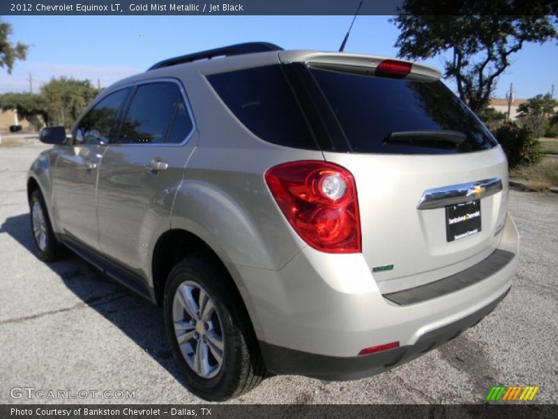 Gold Mist Metallic / Jet Black 2012 Chevrolet Equinox LT