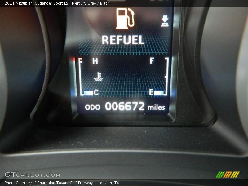 Mercury Gray / Black 2011 Mitsubishi Outlander Sport ES