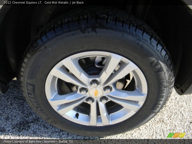 Gold Mist Metallic / Jet Black 2012 Chevrolet Equinox LT