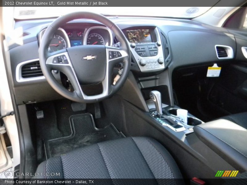 Gold Mist Metallic / Jet Black 2012 Chevrolet Equinox LT