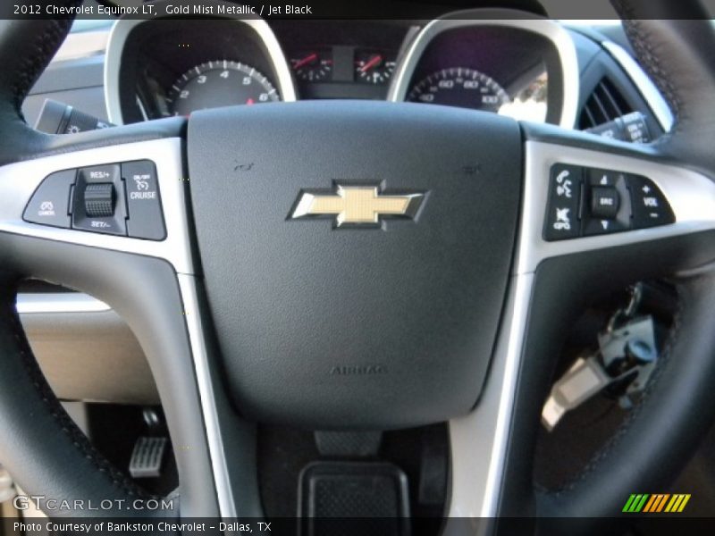 Gold Mist Metallic / Jet Black 2012 Chevrolet Equinox LT