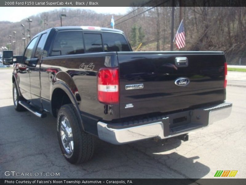 Black / Black 2008 Ford F150 Lariat SuperCab 4x4