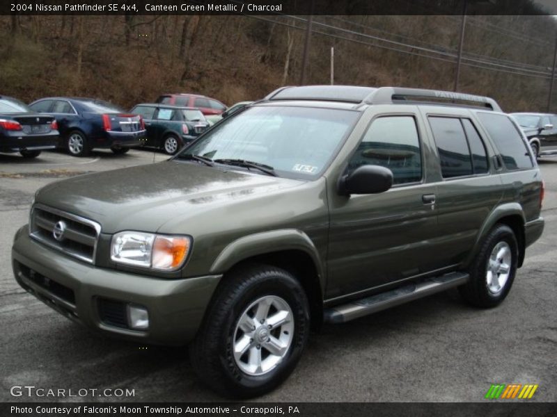 Canteen Green Metallic / Charcoal 2004 Nissan Pathfinder SE 4x4