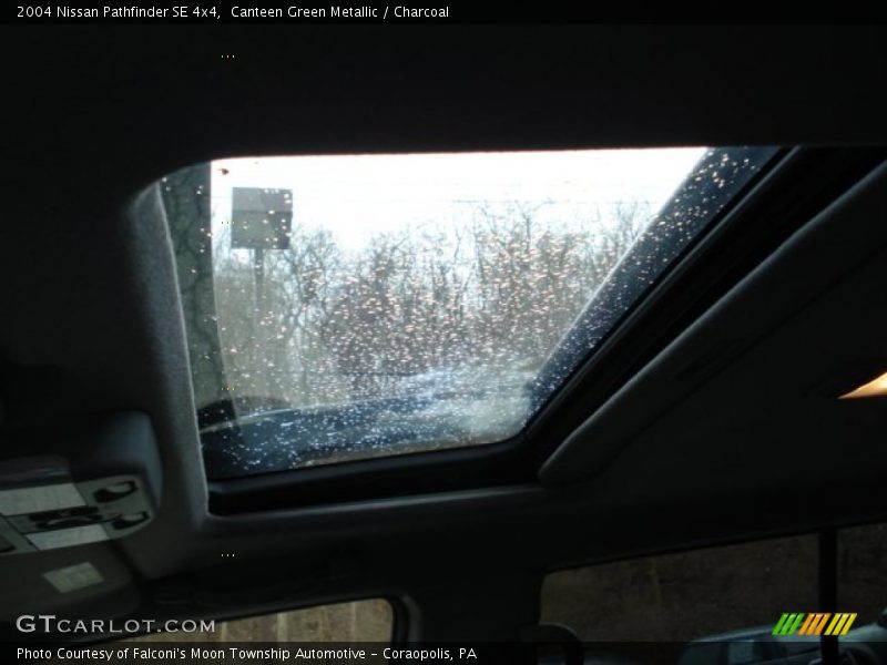 Canteen Green Metallic / Charcoal 2004 Nissan Pathfinder SE 4x4