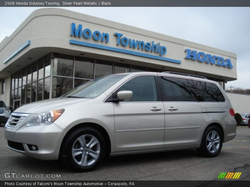 Silver Pearl Metallic / Black 2008 Honda Odyssey Touring