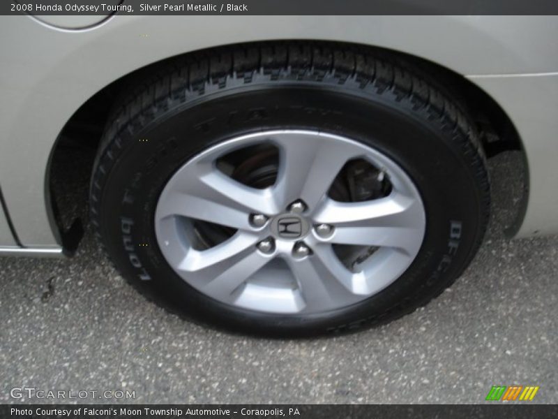 Silver Pearl Metallic / Black 2008 Honda Odyssey Touring