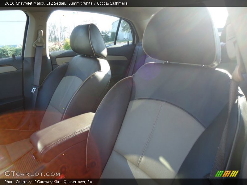 Summit White / Cocoa/Cashmere 2010 Chevrolet Malibu LTZ Sedan