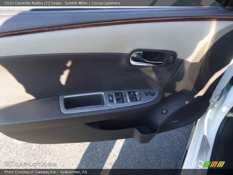 Summit White / Cocoa/Cashmere 2010 Chevrolet Malibu LTZ Sedan