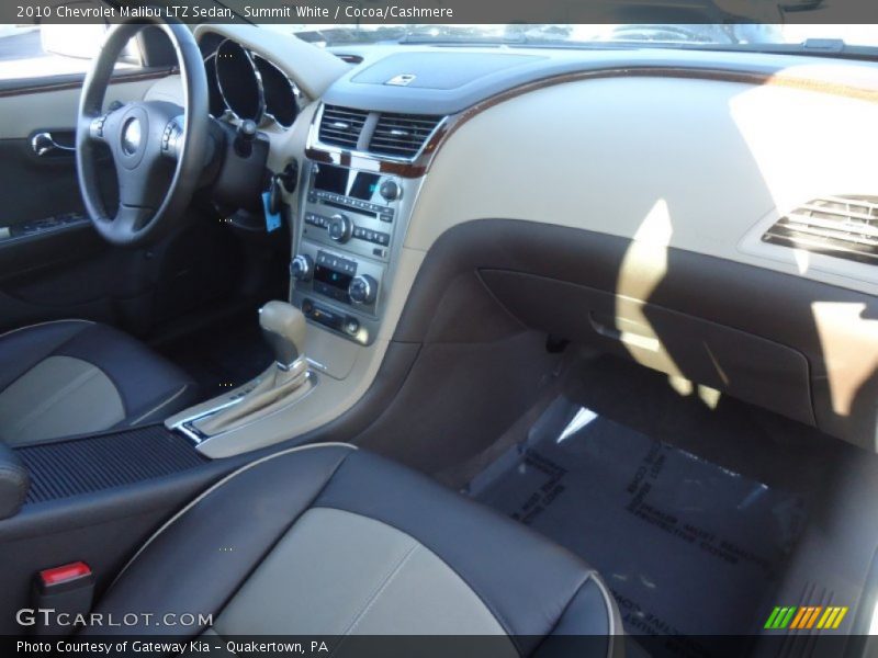 Summit White / Cocoa/Cashmere 2010 Chevrolet Malibu LTZ Sedan