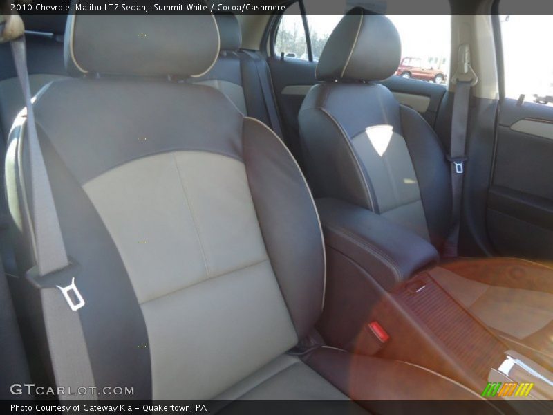 Summit White / Cocoa/Cashmere 2010 Chevrolet Malibu LTZ Sedan