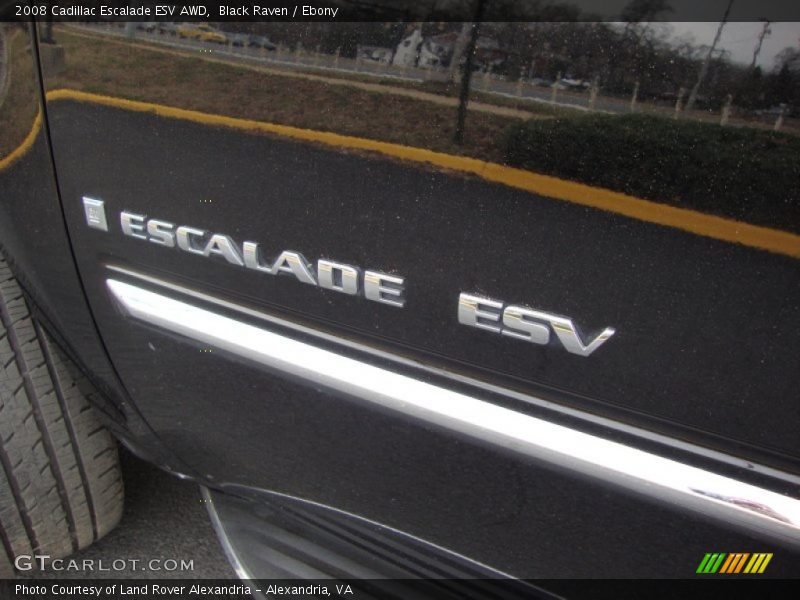 Black Raven / Ebony 2008 Cadillac Escalade ESV AWD