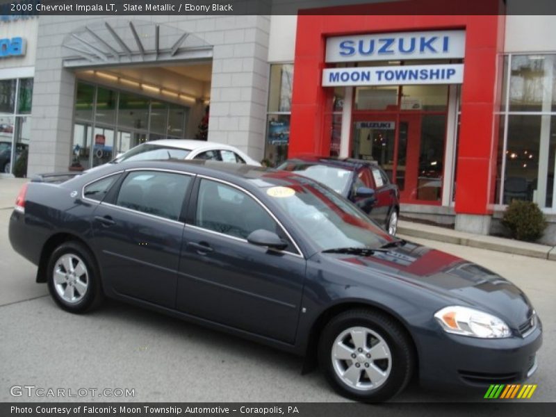Slate Metallic / Ebony Black 2008 Chevrolet Impala LT