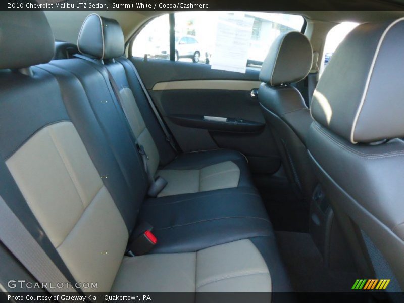Summit White / Cocoa/Cashmere 2010 Chevrolet Malibu LTZ Sedan