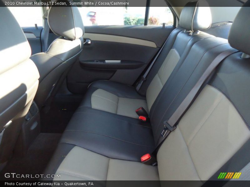 Summit White / Cocoa/Cashmere 2010 Chevrolet Malibu LTZ Sedan