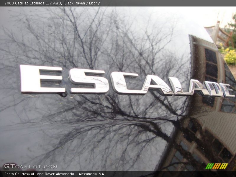 Black Raven / Ebony 2008 Cadillac Escalade ESV AWD
