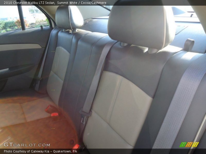 Summit White / Cocoa/Cashmere 2010 Chevrolet Malibu LTZ Sedan