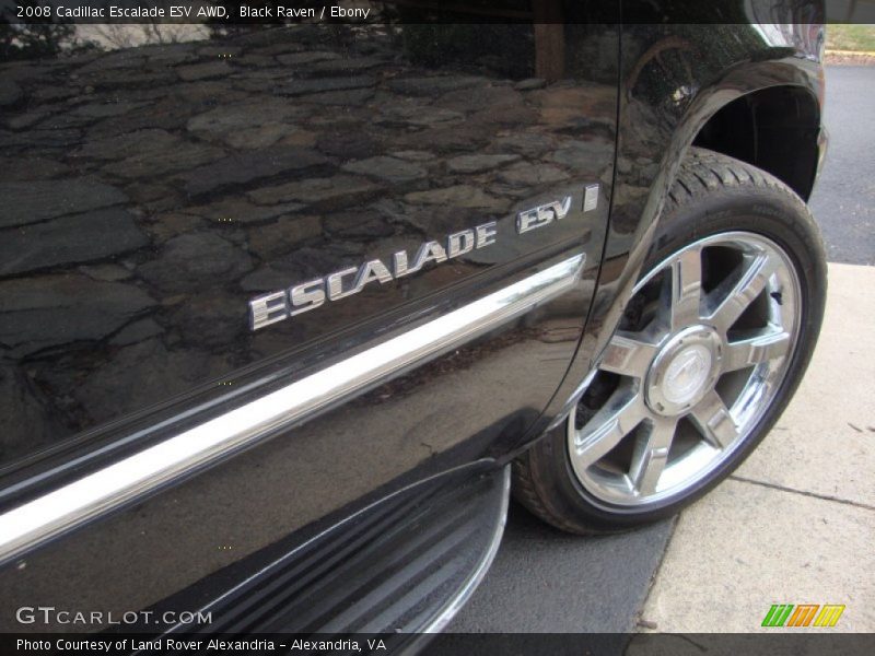 Black Raven / Ebony 2008 Cadillac Escalade ESV AWD
