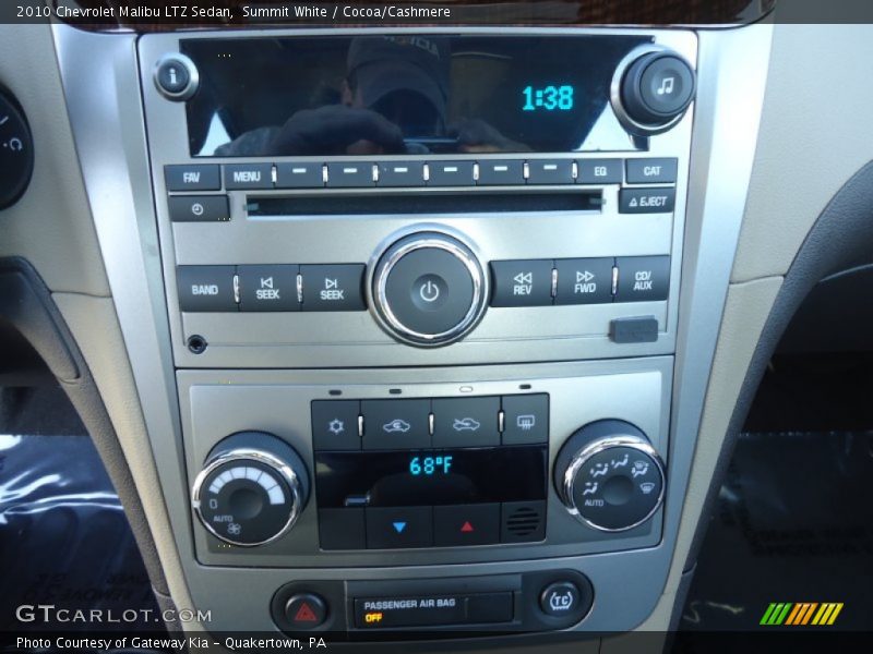 Summit White / Cocoa/Cashmere 2010 Chevrolet Malibu LTZ Sedan