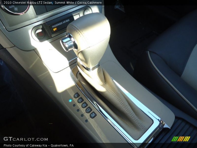 Summit White / Cocoa/Cashmere 2010 Chevrolet Malibu LTZ Sedan