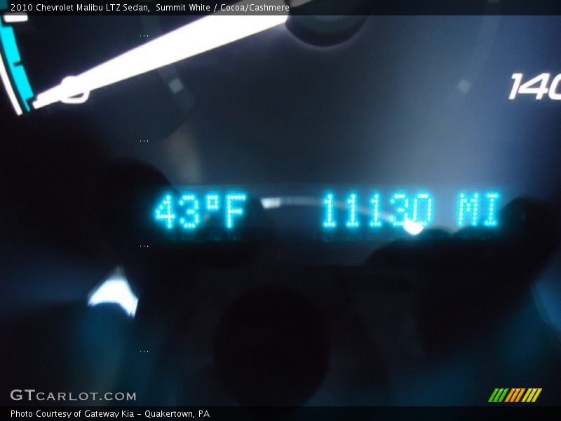 Summit White / Cocoa/Cashmere 2010 Chevrolet Malibu LTZ Sedan