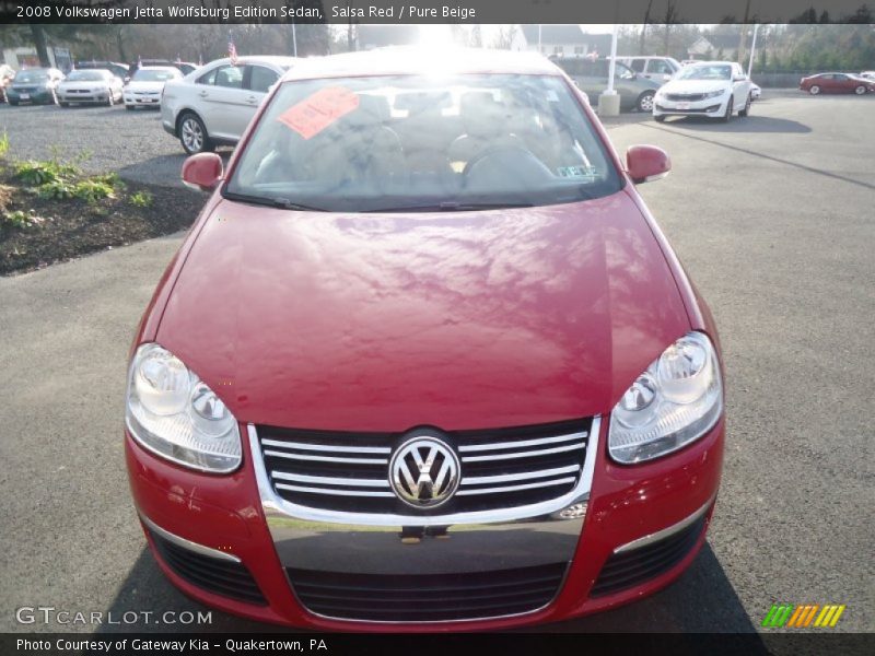 Salsa Red / Pure Beige 2008 Volkswagen Jetta Wolfsburg Edition Sedan