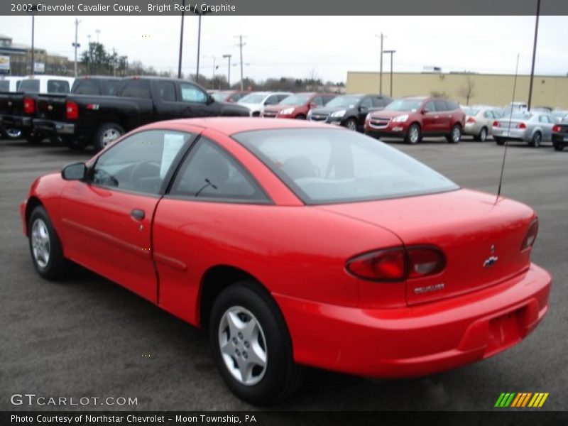 Bright Red / Graphite 2002 Chevrolet Cavalier Coupe