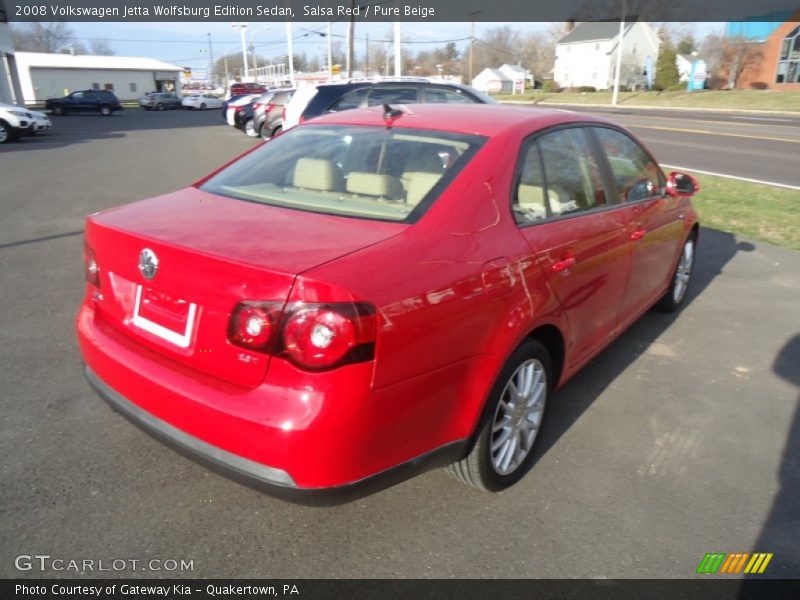 Salsa Red / Pure Beige 2008 Volkswagen Jetta Wolfsburg Edition Sedan