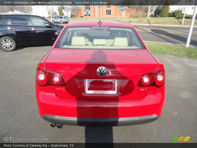 Salsa Red / Pure Beige 2008 Volkswagen Jetta Wolfsburg Edition Sedan