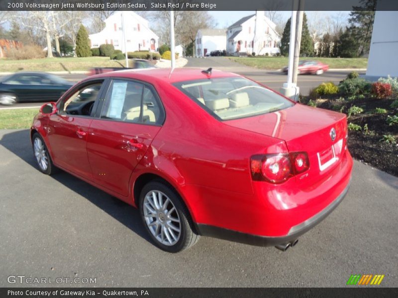 Salsa Red / Pure Beige 2008 Volkswagen Jetta Wolfsburg Edition Sedan