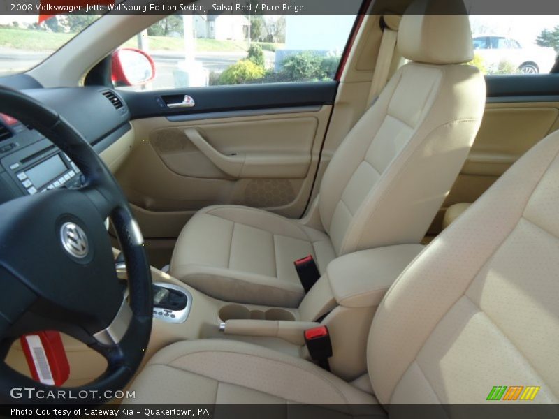 Salsa Red / Pure Beige 2008 Volkswagen Jetta Wolfsburg Edition Sedan