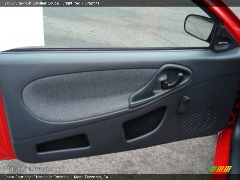Bright Red / Graphite 2002 Chevrolet Cavalier Coupe