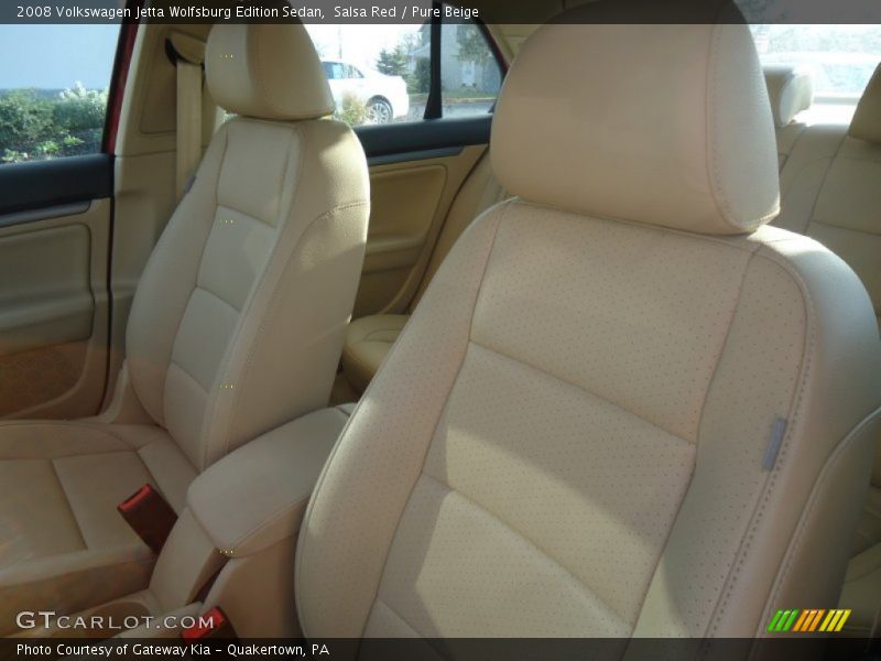 Salsa Red / Pure Beige 2008 Volkswagen Jetta Wolfsburg Edition Sedan