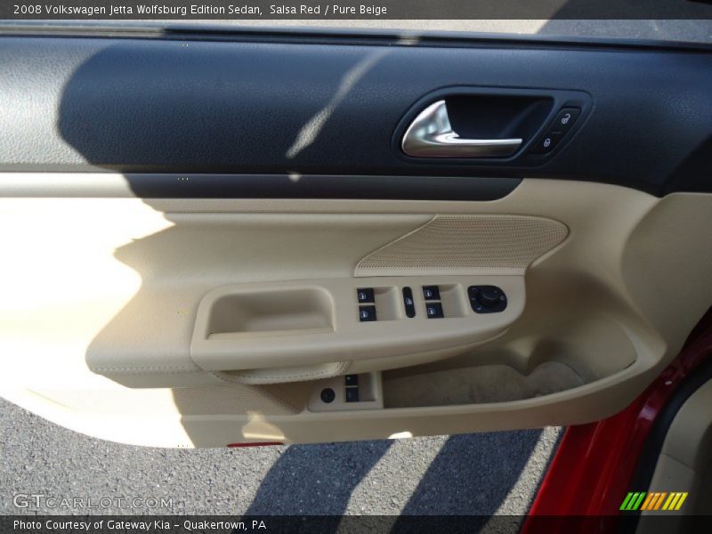 Salsa Red / Pure Beige 2008 Volkswagen Jetta Wolfsburg Edition Sedan