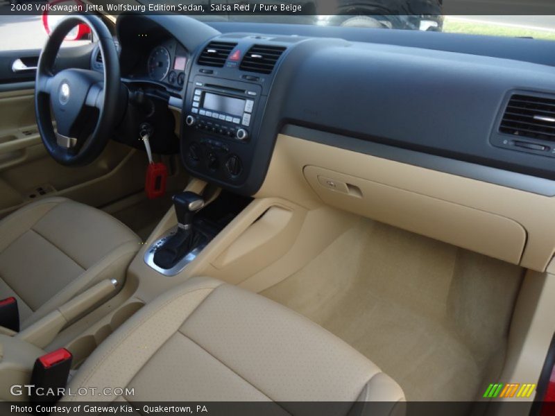 Salsa Red / Pure Beige 2008 Volkswagen Jetta Wolfsburg Edition Sedan