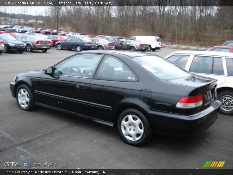 Flamenco Black Pearl / Dark Gray 1999 Honda Civic EX Coupe