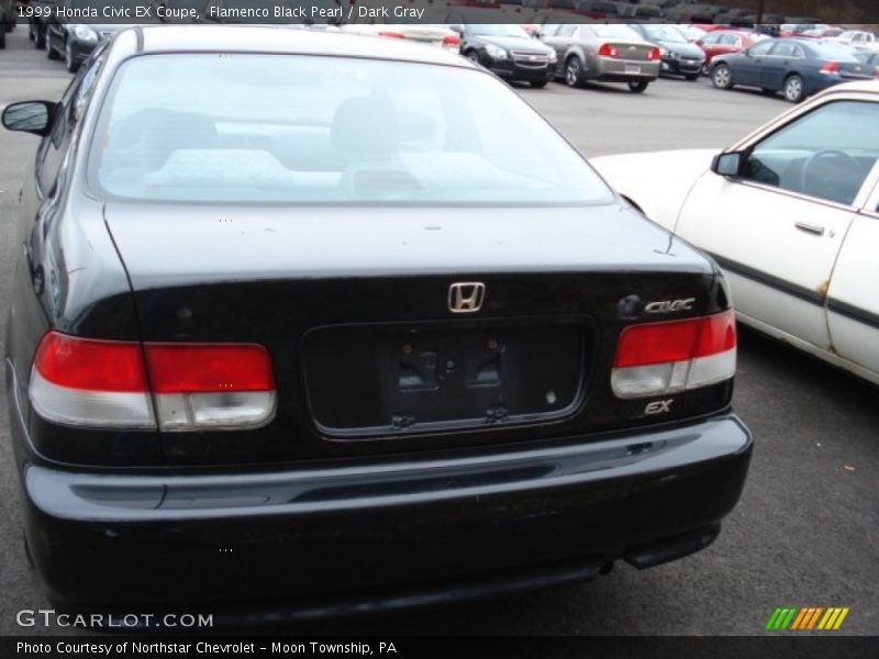 Flamenco Black Pearl / Dark Gray 1999 Honda Civic EX Coupe