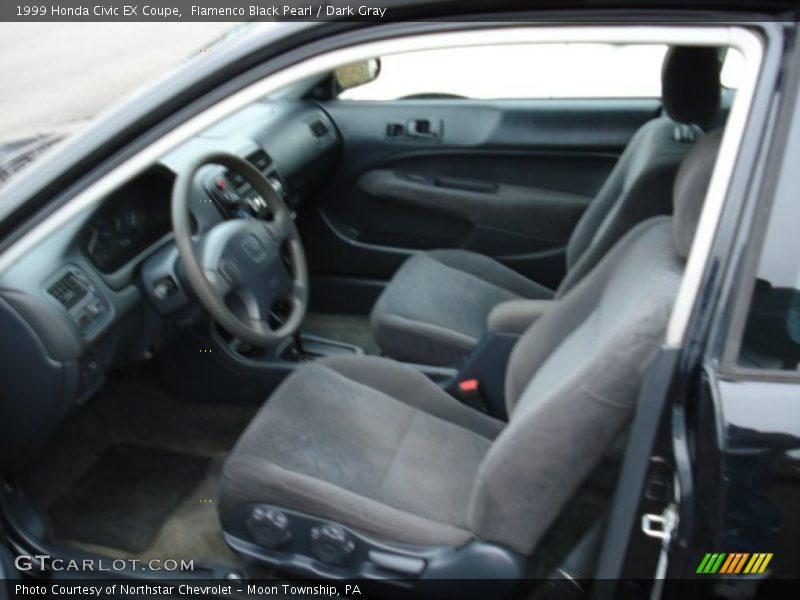 Flamenco Black Pearl / Dark Gray 1999 Honda Civic EX Coupe