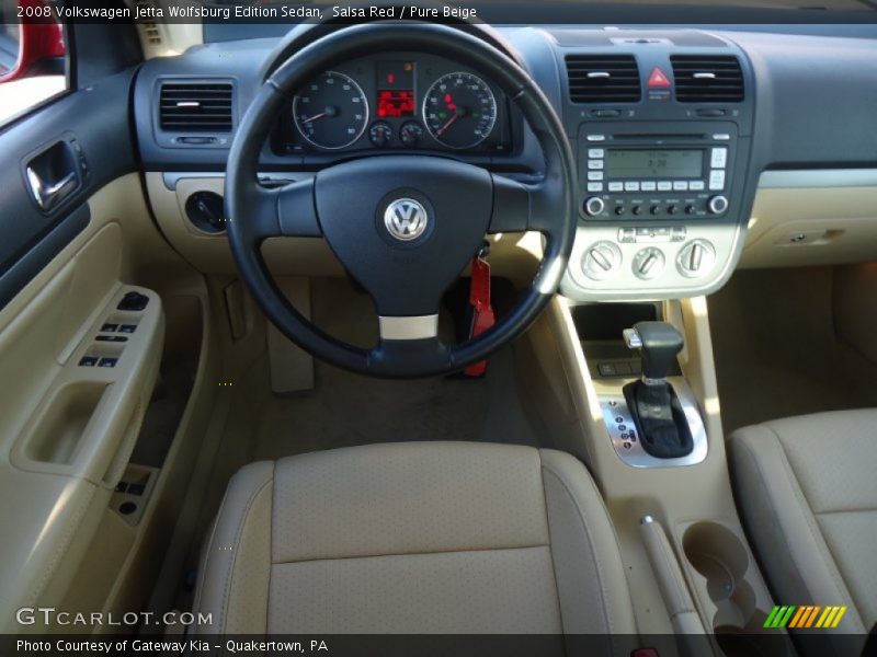 Salsa Red / Pure Beige 2008 Volkswagen Jetta Wolfsburg Edition Sedan