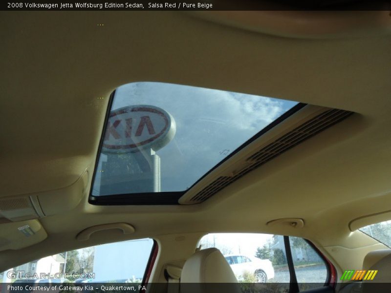 Salsa Red / Pure Beige 2008 Volkswagen Jetta Wolfsburg Edition Sedan