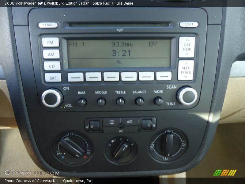 Salsa Red / Pure Beige 2008 Volkswagen Jetta Wolfsburg Edition Sedan