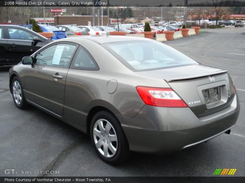 Galaxy Gray Metallic / Gray 2008 Honda Civic LX Coupe
