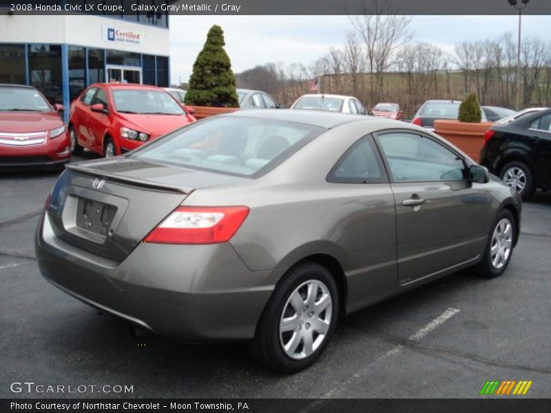 Galaxy Gray Metallic / Gray 2008 Honda Civic LX Coupe