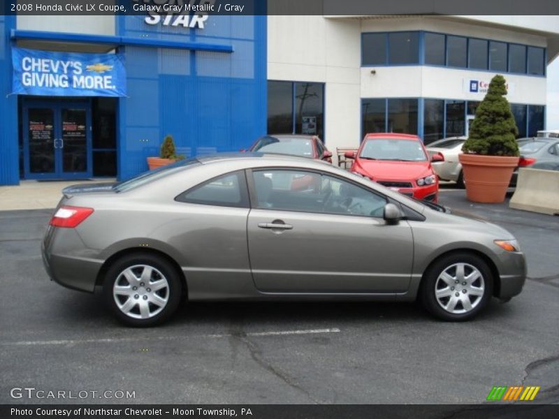 Galaxy Gray Metallic / Gray 2008 Honda Civic LX Coupe