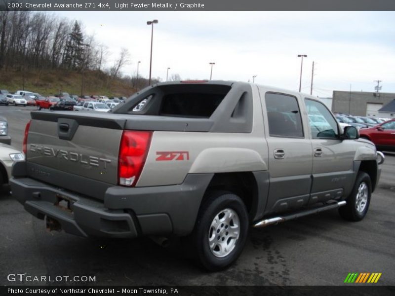 Light Pewter Metallic / Graphite 2002 Chevrolet Avalanche Z71 4x4