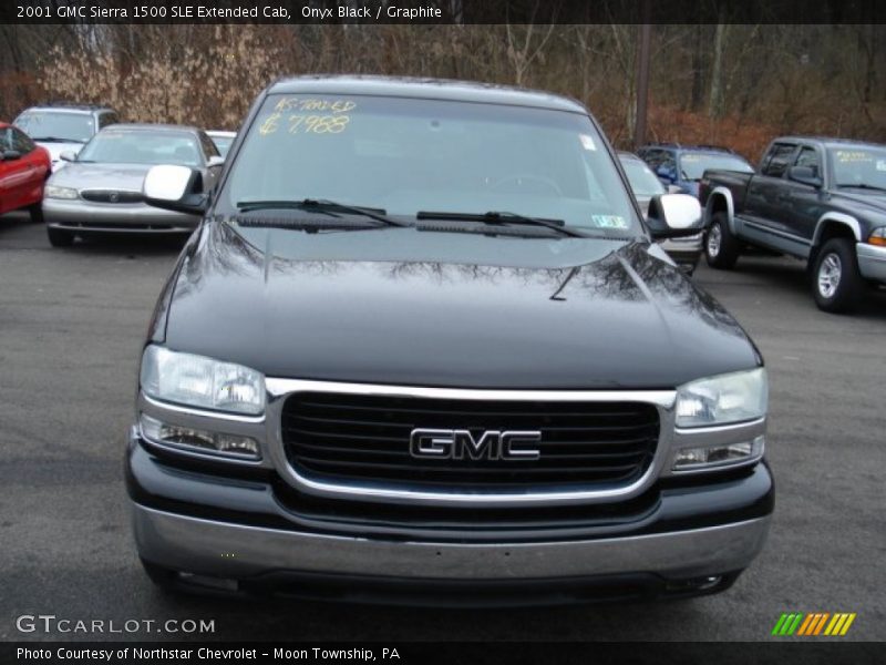 Onyx Black / Graphite 2001 GMC Sierra 1500 SLE Extended Cab