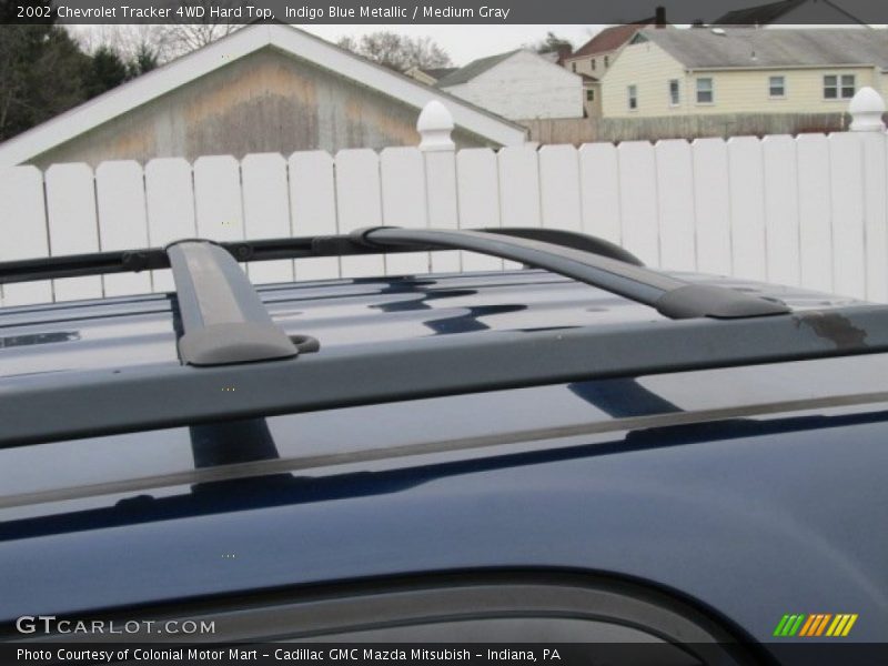 Indigo Blue Metallic / Medium Gray 2002 Chevrolet Tracker 4WD Hard Top