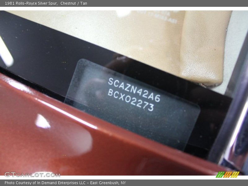 Chestnut / Tan 1981 Rolls-Royce Silver Spur