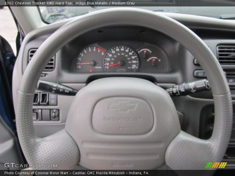 Indigo Blue Metallic / Medium Gray 2002 Chevrolet Tracker 4WD Hard Top